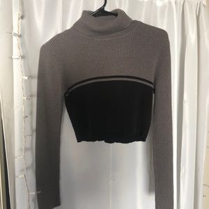 Cropped turtleneck
